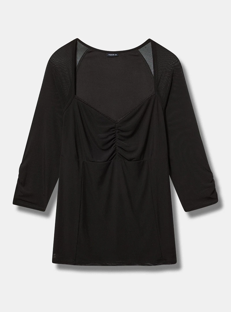 Mesh Sweetheart Corset Top
