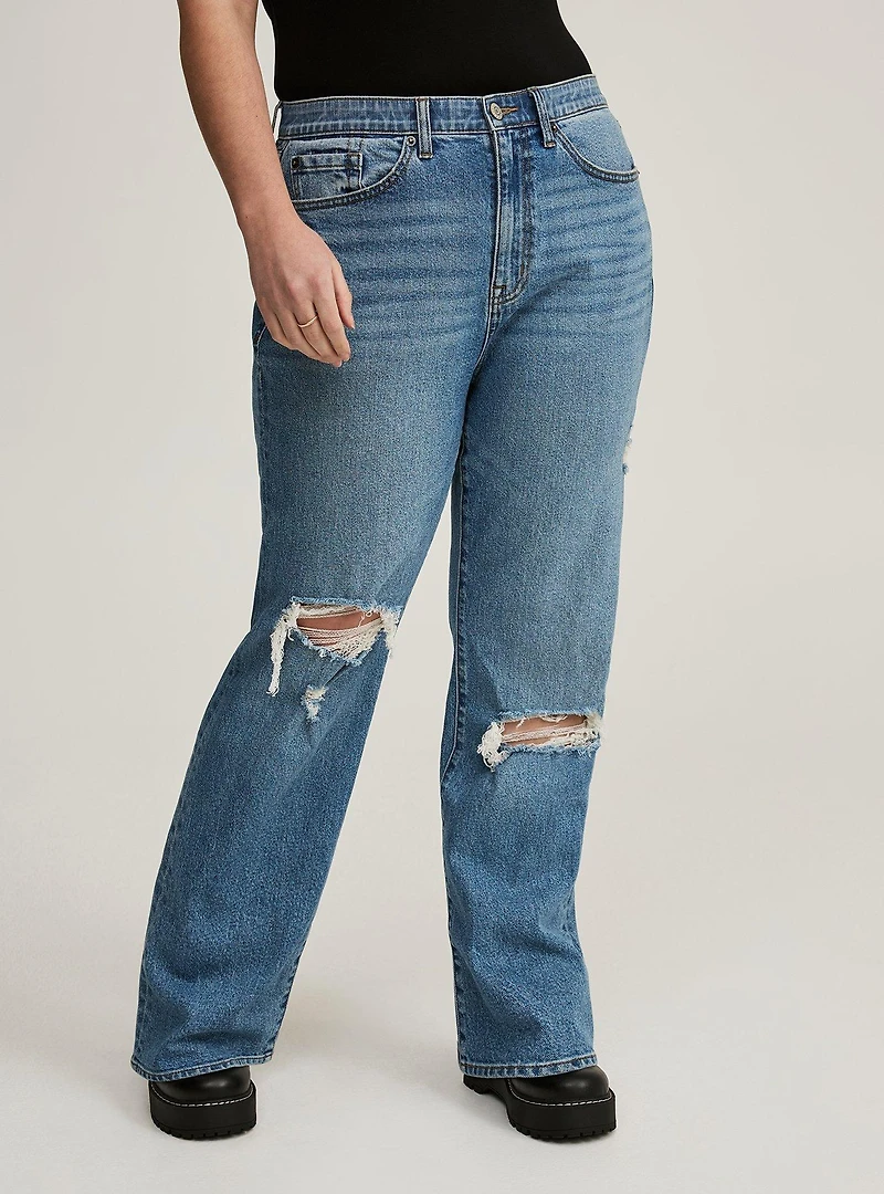 Baggy High-Rise Straight Jean