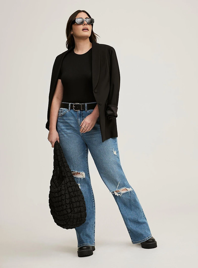 Baggy High-Rise Straight Jean