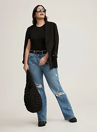 Baggy High-Rise Straight Jean