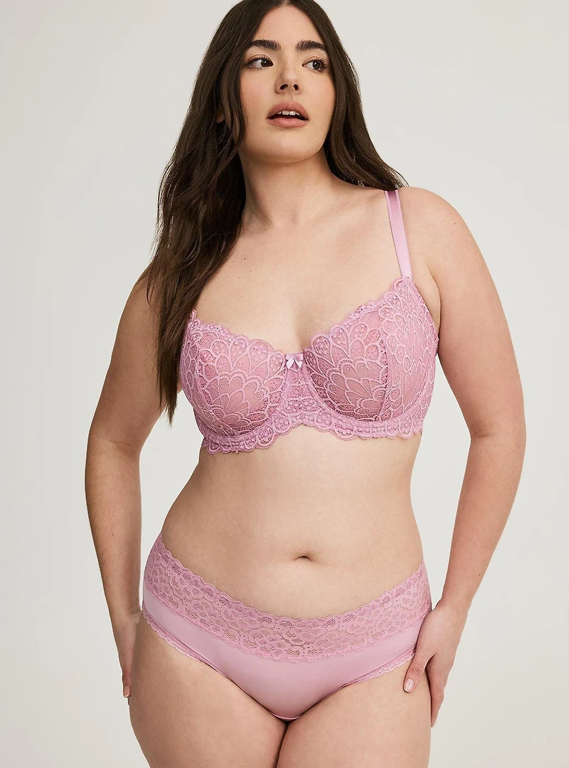 Peacock Lace Balconette Bra