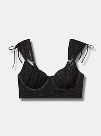 Overt Innocence Ruched Mesh Bra