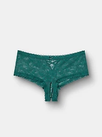 Aria Lace Cheeky Panty with Open Gusset
