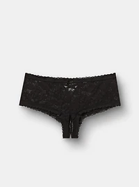 Aria Lace Cheeky Panty with Open Gusset
