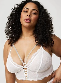 Diamante Strappy Triangle Bralette