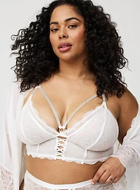 Diamante Strappy Triangle Bralette