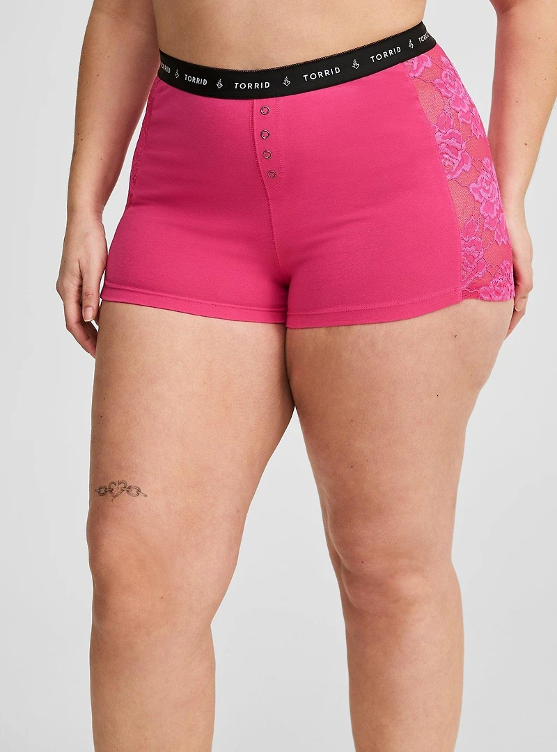Foxy Lace Sleep Boyshort