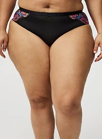 Second Skin Mid-Rise Hipster Floral Lace Panty