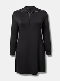 Quarter Zip Mini Dress