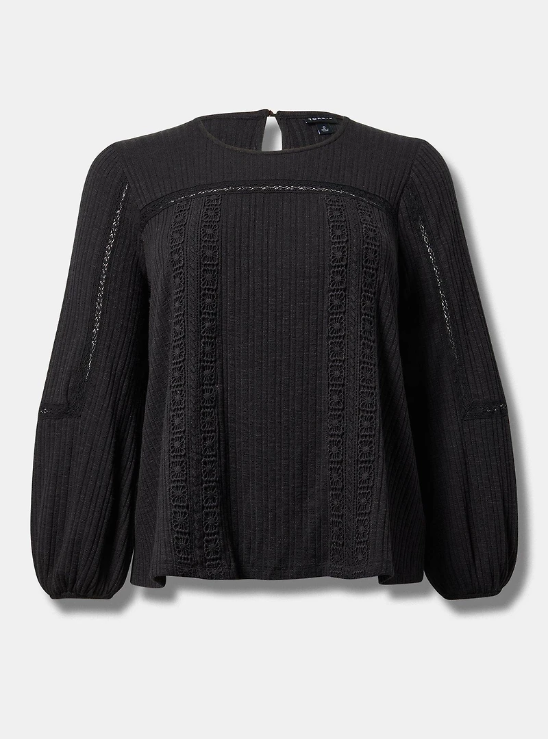 Lace Trim Top