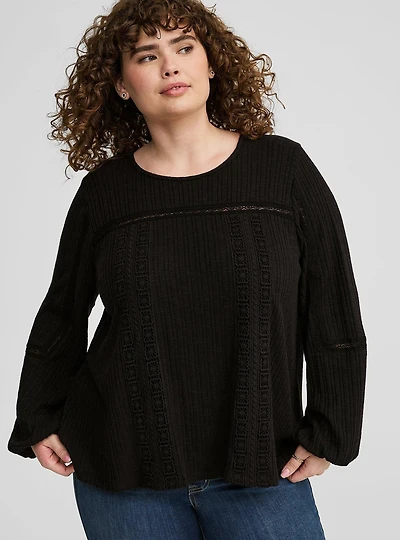 Lace Trim Top
