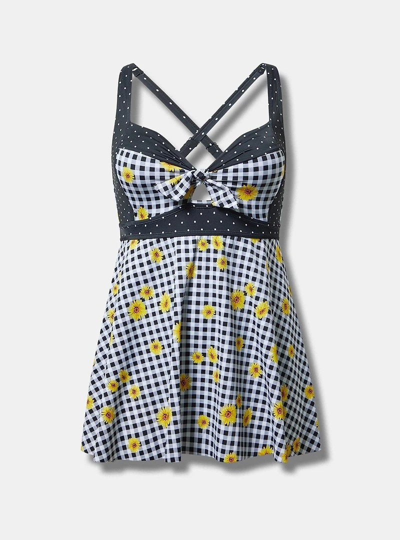 Wireless Swim Dress with Brief