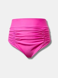 High-Waist High Leg Cheeky Swim Bottom