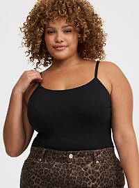 FOXY SCOOP NECK BUILT BRA CAMI