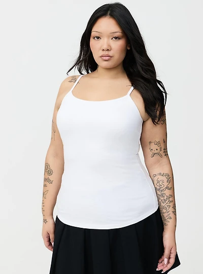 Foxy Scoop Neck Built Bra Cami