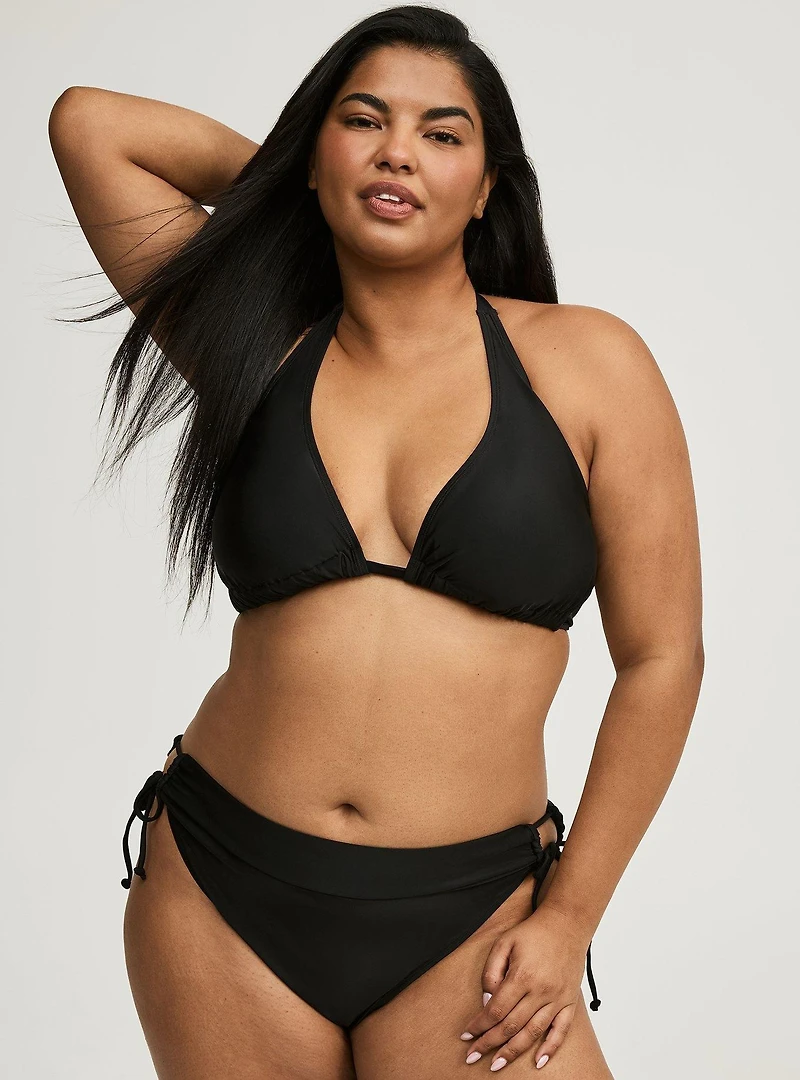 Wireless Halter Swim Top