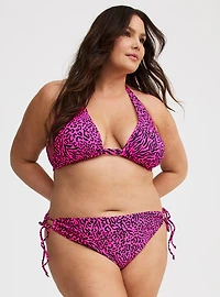 Wireless Halter Swim Top