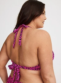 Wireless Halter Swim Top