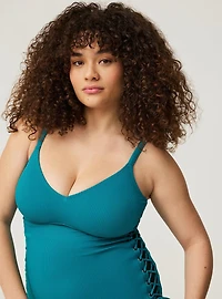 Ribbed One-Piece Swimsuit