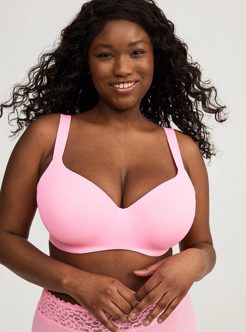 Lightly Lined Smooth Flex Balconette Bra