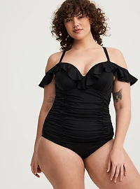 Ruffled One-Piece Swimsuit