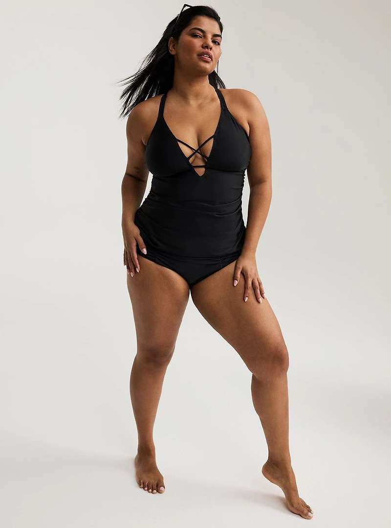 Wire-Free XO Cinch Side Tankini