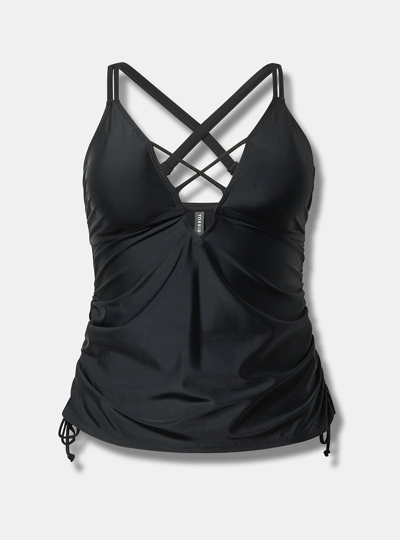 Wire-Free XO Cinch Side Tankini