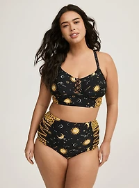 XO Wire-Free Lace-Up Bikini Top