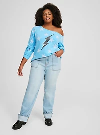 Relaxed Off-Shoulder Tunic