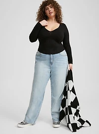 Foxy V-Neck Corset Top
