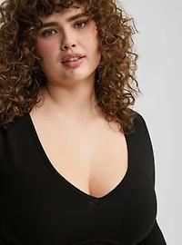 Foxy V-Neck Corset Top