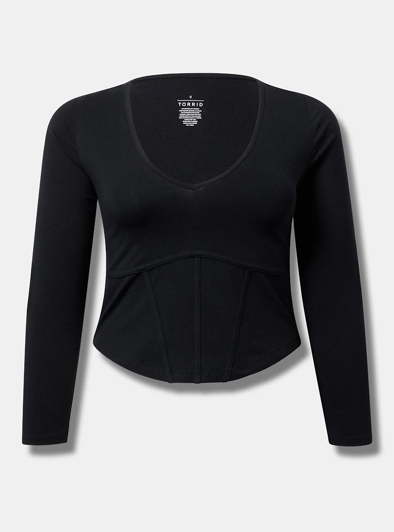 Foxy V-Neck Corset Top