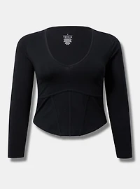 Foxy V-Neck Corset Top