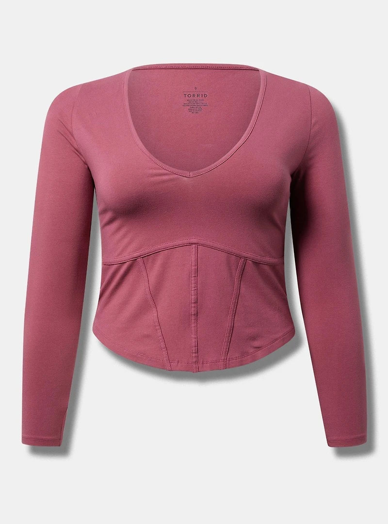 Foxy V-Neck Corset Top