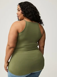 Foxy High Neck Ruched Cami