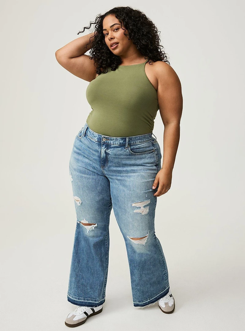 Foxy High Neck Ruched Cami
