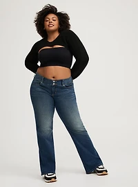 Low-Rise Flare Jean