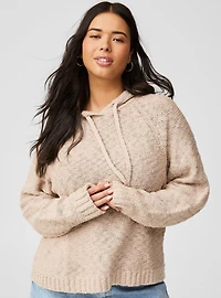 Textured Sweater Hoodie
