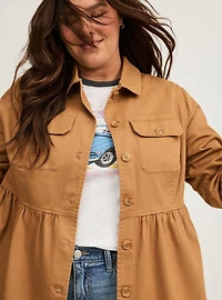 Peplum Utility Jacket