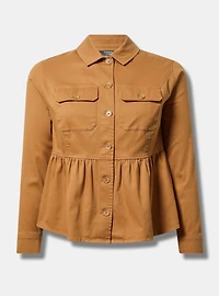 Peplum Utility Jacket