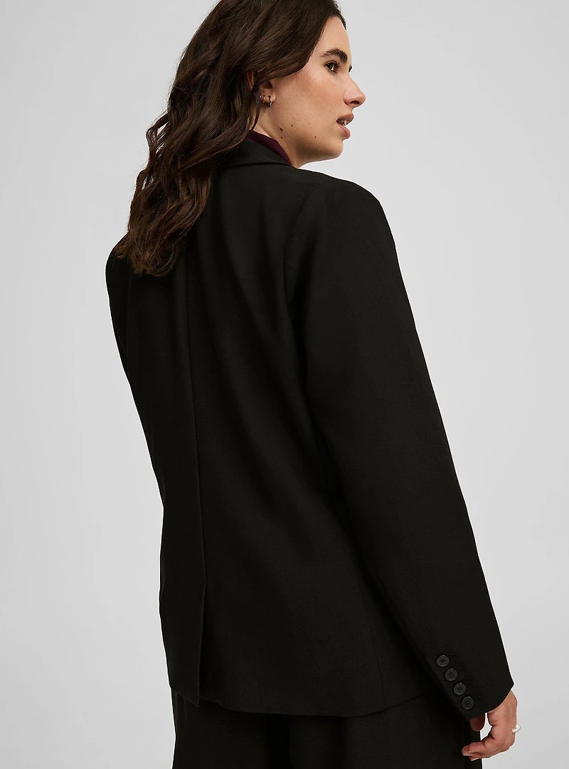 Classic Tailored Twill Blazer