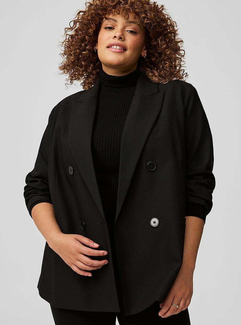 Relaxed Tailored Twill Blazer