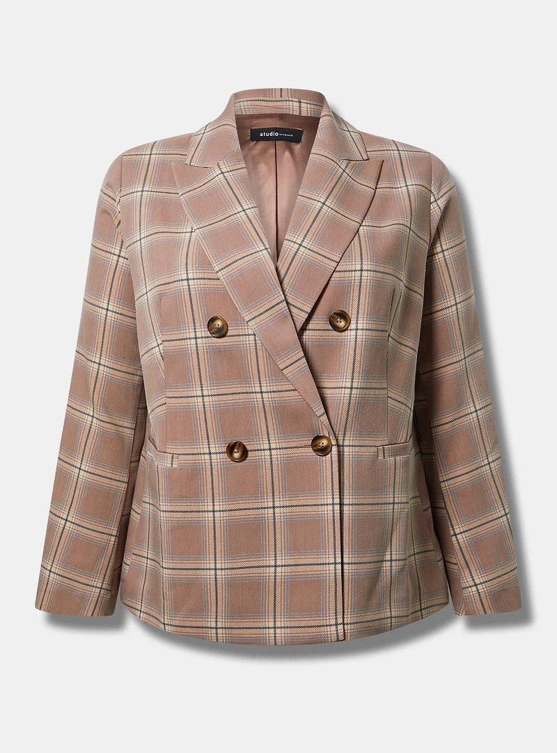 Relaxed Tailored Twill Blazer