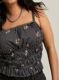 Festi Smocked Crop Cami