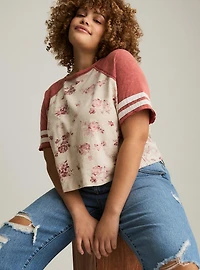 Festi Cropped Raglan Tee