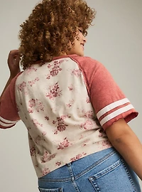 Festi Cropped Raglan Tee