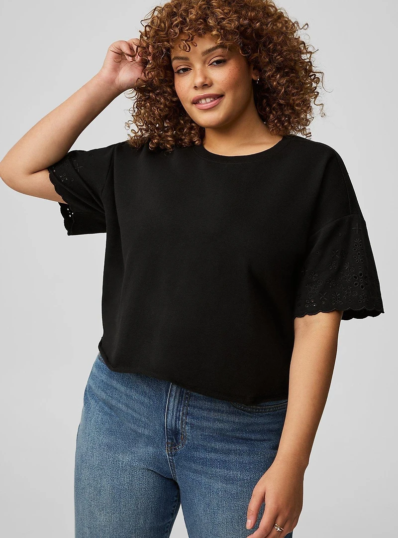 Drop-Shoulder Crew Tee