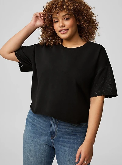 Drop-Shoulder Crew Tee