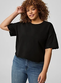 Drop-Shoulder Crew Tee