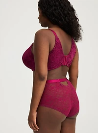 Cotton & Lace Mid-Rise Brief Panty